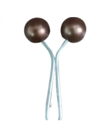 Eşarp Klipsi Top Model Düz Kahverengi 1 Adet