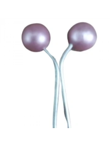 Eşarp Klipsi Top Model Düz Pembe 1 Adet