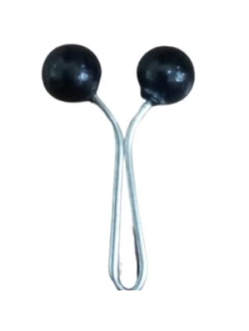 Eşarp Klipsi Top Model Düz Siyah 1 Adet