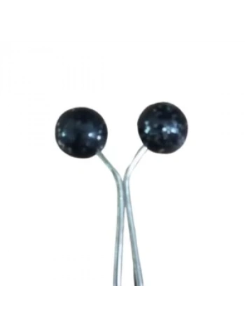 Eşarp Klipsi Top Model Simli Siyah 1 Adet