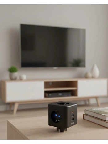 Ev ve Ofis Kullanımı İçin Akım Korumalı USB Girişli Priz