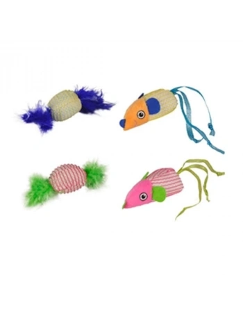 Flamingo Kumaş İkili Kedi Oyuncağı