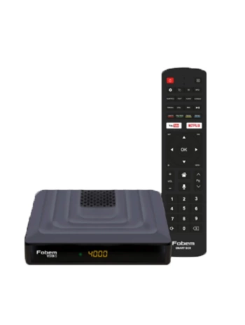 FOBEM VISION S HİBRİT 4GB RAM 32GB HDD 1.5GHZ SES KOMUTLU UYDU ALICILI ANDROID TV BOX (TUNERLİ) (5047)