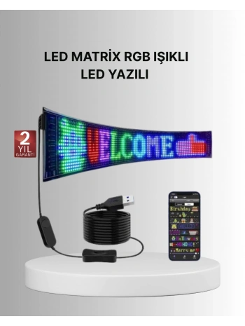 Gece Kullanıma Uygun  Pixel RGB LED Panel Estetik Atmosfer Işığı