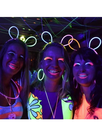 Glow Taç Fosforlu Taç Karışık Renk 12 Adet (5047)