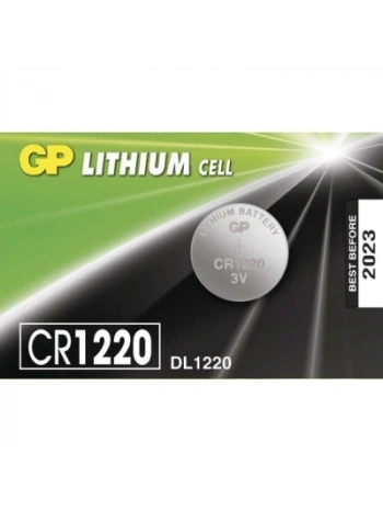 GP LITHIUM CELL CR-1220 DL-1220 PARA PİLİ 3V 5Lİ KART (5047)