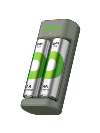 GP RECYKO E221 2 X 2600 MAH R6 AA PİLLİ PİL ŞARJ CİHAZI (GP-E221/270AHCER21-2GTLB2) (5047)