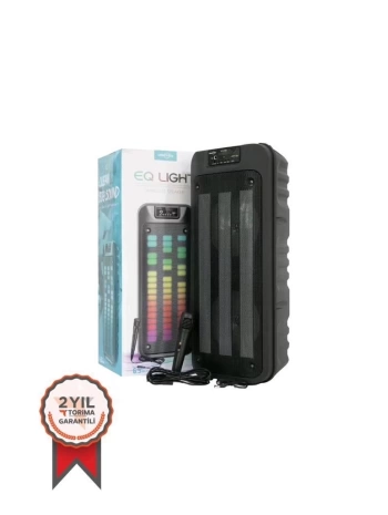 Gts-1852 Taşınabilir Rgb Ledli Bluetooth Hoparlör Usb-tf Siyah