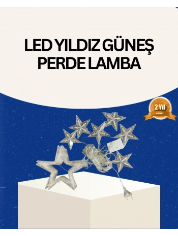 İç Mekan Uyumlu Yıldız Peri Led Perde 3x3 Metre