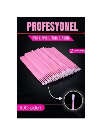 İpek Kirpik Fırçası Blading Lifting Fırçası 100 Adet