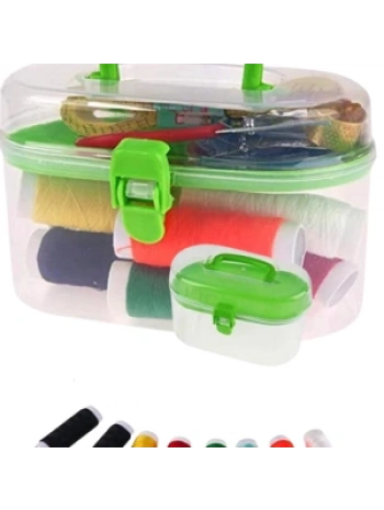 İplik Set Oval Plastik Dikiş Seti