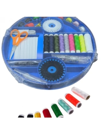 İplik Set Yuvarlak Plastik Dikiş Seti