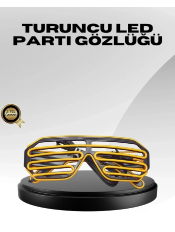 Işıklı Tasarımlı LED Gözlük Eğlence Aksesuarı