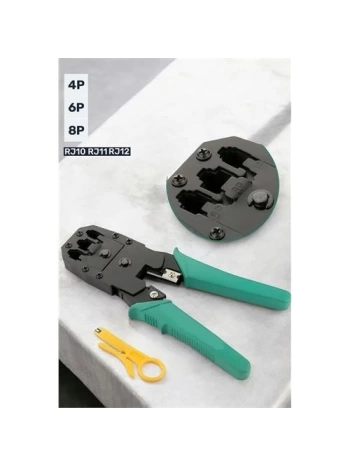 Kablo Sıkma ve Soyma Pensesi RJ-11-RJ-12-RJ-45 4P 6P 8P