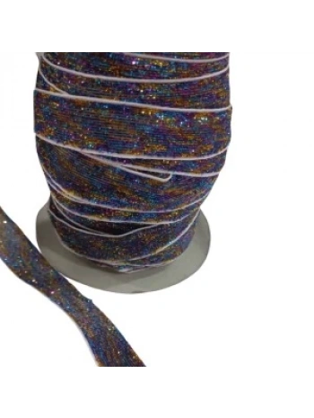 Kadife Kurdele Simli 1,5 Cm Karışık Renk 1 Metre