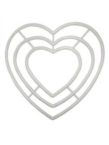 Kalp Makrome Halkası 3lü 20 Cm