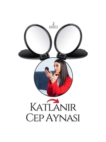Katlanabilir Mini Çanta Aynası 2 li SET