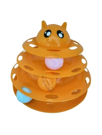 Kedi Başlıklı 3 Katlı Kedi Oyuncağı