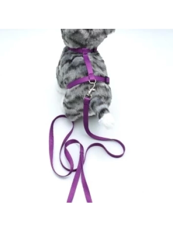 Kedi Düz Göğüs Tasması Ve Gezdirme Seti Ps9639