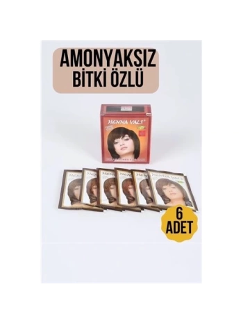 Kestane Amonyaksız Bitki Özlü 6 Lı Paket Saç Kınası
