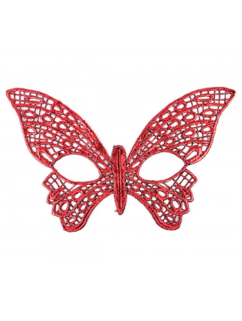 Kırmızı Dantel Masquerade Maskesi 7 No (5047)