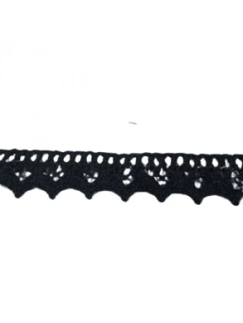 Kopanaki Dantel En 1,5 Cm Siyah 1 Metre