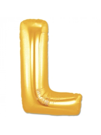 L Harf Folyo Balon Altın Renk  40 inç (5047)