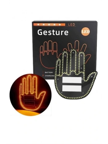 Led Işık El İşareti Araç Camı İçin Uzaktan Kumandalı