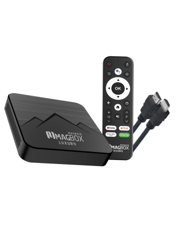 MAGBOX MAGROID LUXURY 32 GB HDD 2 GB RAM BLUETOOTH 5G SES KOMUT KUMANDALI ANDROID TV BOX (5047)