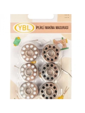 Makine Masurası İplikli Siyah-beyaz 6lı