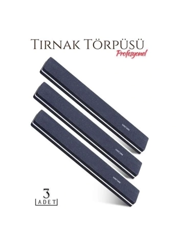 Manikür Pedikür Tırnak Törpüsü 100/180 Grid Profesyonel 3 Adet