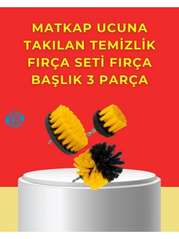 Matkap Ucu Temizlik Aparatı 3’lü Fırça Seti