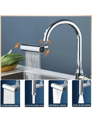 Mutfak Musluğu Püskürtme Başlığı 4in1 (5047)