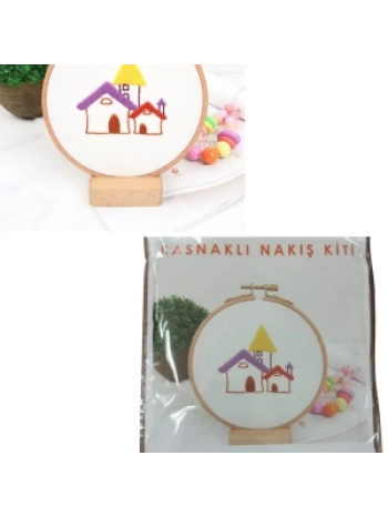 Nakış Kitleri Kasnaklı 8.6 X 6 Cm Ev