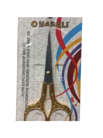 Nakış Makası Altın Saplı Dekoratif Makas Model 1