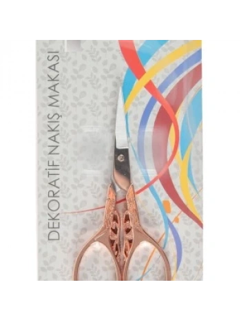 Nakış Makası Dekoratif Açık Bakır Kelebek Ybl-403 Model 20