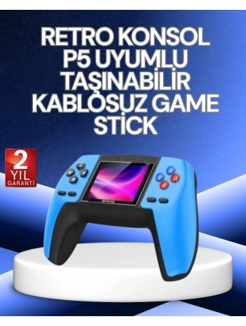 P5 Retro GamePad | 520 Klasik Oyunlu Mini Oyun Konsolu