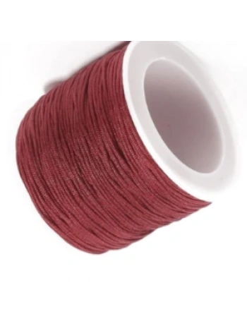Paraşüt İpi, Bileklik-kolye Örgü İpi 1 Mm 50 Metre Bordo