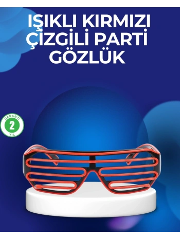 Parti ve Festival Aksesuarı LED Işıklı Gözlük