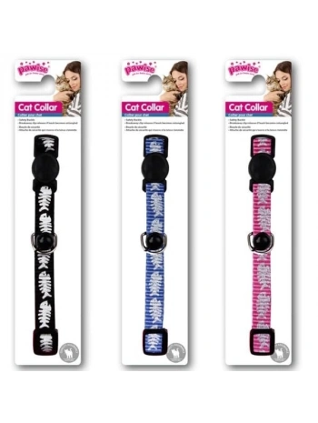 Pawise Kılçık Desenli Kedi Boyun Tasması