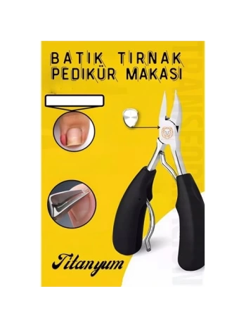 Pedikür Makası Tırnak Batık Makası Titanyum Çelik Profesyonel