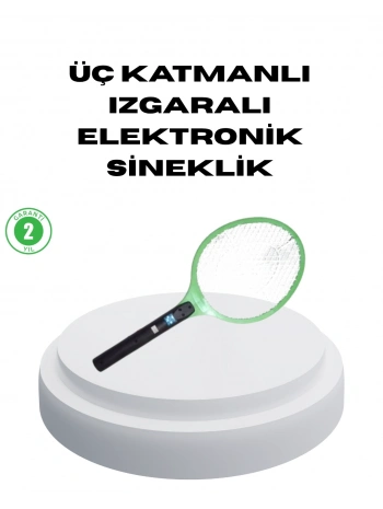 Pil ile Çalışan Elektronik Sinek Öldürücü – Çocuk ve Evcil Hayvan Dostu Tasarım