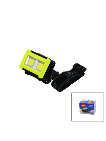 PİLLİ 3W COB LED KAFA LAMBASI FENER 3-KADEME IŞIK AYARI - FLAŞÖR  4.5V 150LÜMEN (5047)