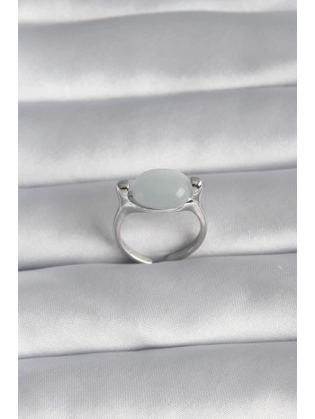 Pirinç Gümüş Renk Sedefli Kadın Yüzük