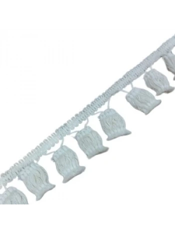 Ponpon Püskül Pamuk En 5 Cm Krem 1 Metre