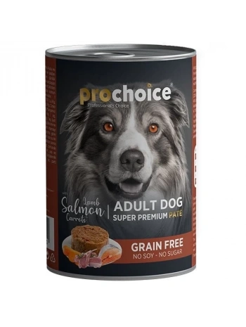 Pro Choice Adult Kuzu Somon ve Havuçlu Yetişkin Köpek Konservesi 400 Gr