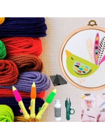 Punch Seti Nakış Seti Kasnaklı Kendin Yap Seti Seri 21