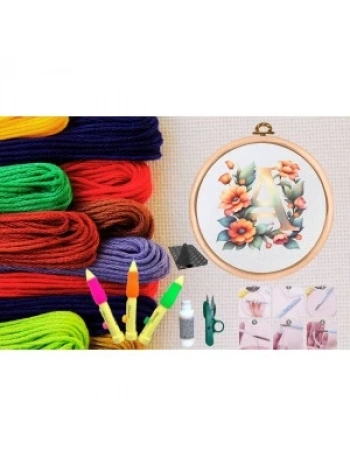 Punch Seti Nakış Seti Kasnaklı Kendin Yap Seti Seri 23