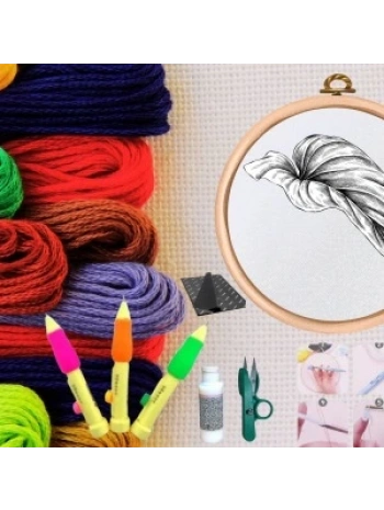 Punch Seti Nakış Seti Kasnaklı Kendin Yap Seti Seri 26