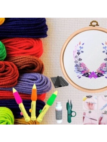 Punch Seti Nakış Seti Kasnaklı Kendin Yap Seti Seri 42